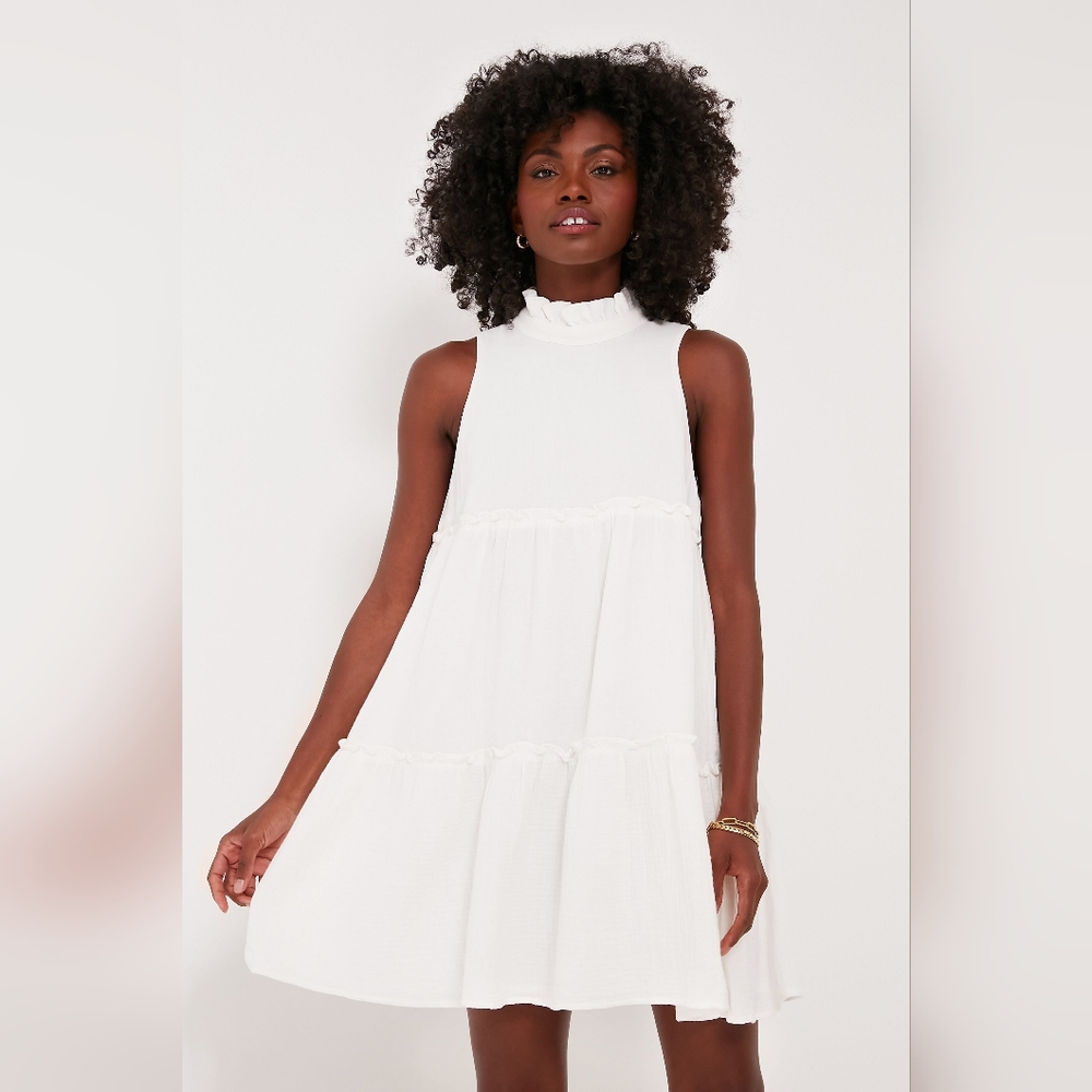 Tuckernuck Pomander Place White Lightweight Gauze Morgan Dress (Small NWT)